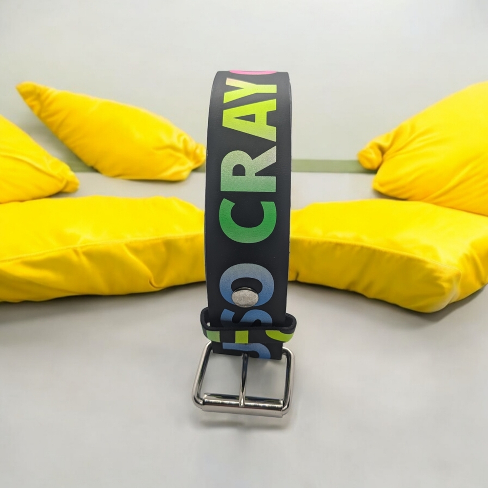 Genuine Leather belt with "YOU SO CRAY"